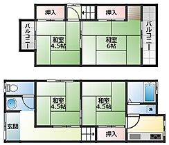 羽曳野市野一戸建て貸家  ｜ 大阪府羽曳野市野（賃貸一戸建4K・1階・50.50㎡） その2