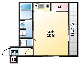 M-1  ｜ 大阪府松原市一津屋4丁目（賃貸マンション1K・2階・27.00㎡） その2