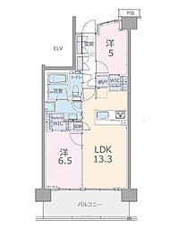 ザ・レジデンスひばりが丘 2LDKの間取図画像