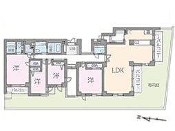 ロイヤルガーデン上石神井 4LDKの間取図画像
