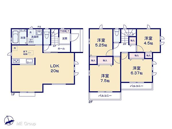 間取りを拡大表示
