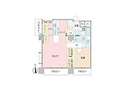 高円寺サマリヤマンション 1LDKの間取図画像