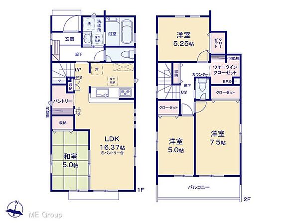 間取りを拡大表示