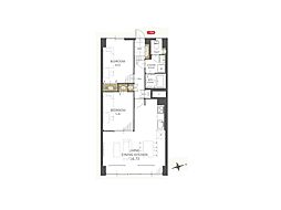 小金井スカイコーポラス 3LDKの間取図画像