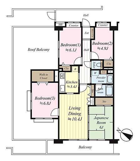 4LDK、価格2590万円、専有面積85.83m2、バルコニー面積10.72m2