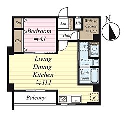 間取図画像 1LDK