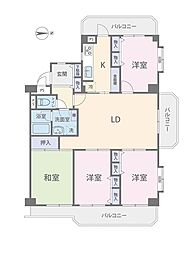 財住協13三鷹マンション 4LDKの間取図画像
