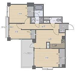 ドラゴンマンション橋本七番館 3LDKの間取図画像