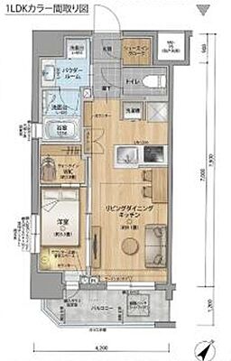 間取り グローベル横浜伊勢佐木町 5階/-
