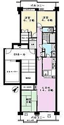 ステージ星川 3LDKの間取図画像