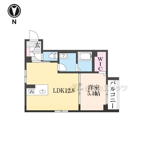 滋賀県長浜市室町(賃貸マンション1LDK・2階・43.68㎡)の写真 その2