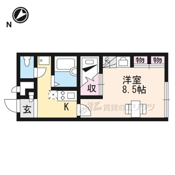 滋賀県蒲生郡日野町大字河原(賃貸アパート1K・2階・23.18㎡)の写真 その2