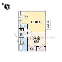 プランドール・カーサ 103 ｜ 滋賀県長浜市八幡中山町（賃貸アパート1LDK・1階・45.20㎡） その2