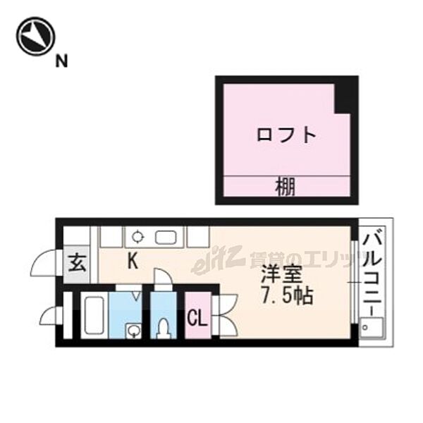 滋賀県大津市衣川１丁目(賃貸マンション1K・2階・24.75㎡)の写真 その2