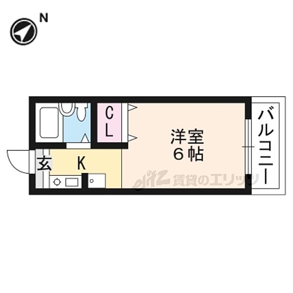 ＣＲＥＡ南草津 207｜滋賀県草津市野路９丁目(賃貸マンション1K・2階・22.40㎡)の写真 その2