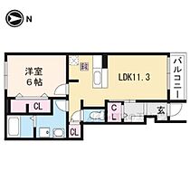 滋賀県甲賀市水口町宇川（賃貸アパート1LDK・1階・44.18㎡） その2