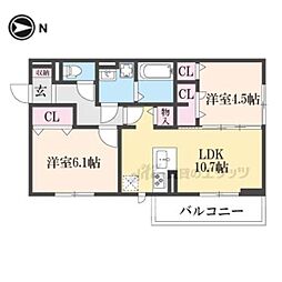 間取図画像 2LDK