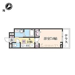 グローブ 1階1Kの間取り