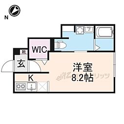 JR北陸本線 長浜駅 徒歩29分の賃貸アパート 1階1Kの間取り