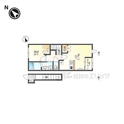 アノクオーレ 2階1LDKの間取り