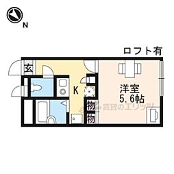 レオパレスＳＯＰＨＩＡ 1階1Kの間取り