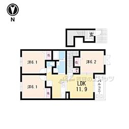 間取図画像 3LDK