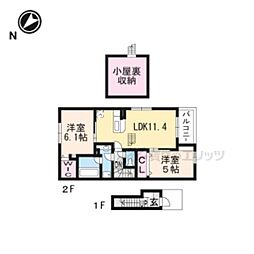 スーベニール1 2LDKの間取図画像