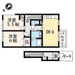 ウィニング 2DKの間取図画像
