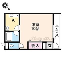 カーペンターハウス6 1Kの間取図画像