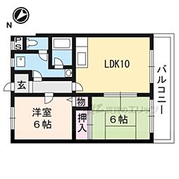 ヴィラ・デ・グラン 2LDKの間取図画像