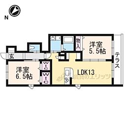 オルサ・マジョーレ 2LDKの間取図画像