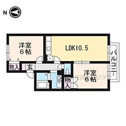 コンフォートM 2LDKの間取図画像