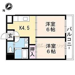 バローゼ7 2DKの間取図画像