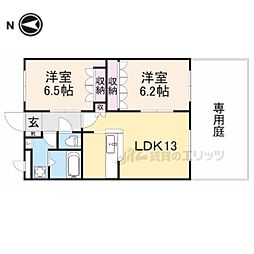 センチュリーハウス天満 2LDKの間取図画像