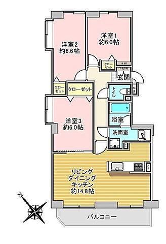 間取り アークス北発寒公園壱番館 9階/-