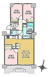 ファミール大谷地 3LDKの間取図画像