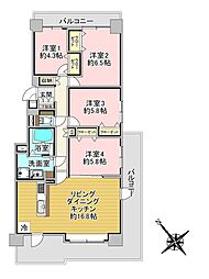 パークシティ大谷地Eコート 4LDKの間取図画像
