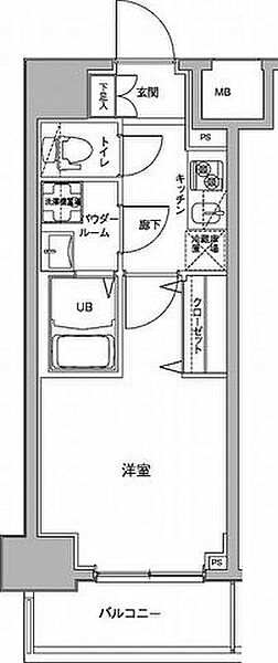 ジェノヴィア川崎駅グリーンヴェール 1305｜神奈川県川崎市川崎区南町(賃貸マンション1K・13階・24.18㎡)の写真 その2