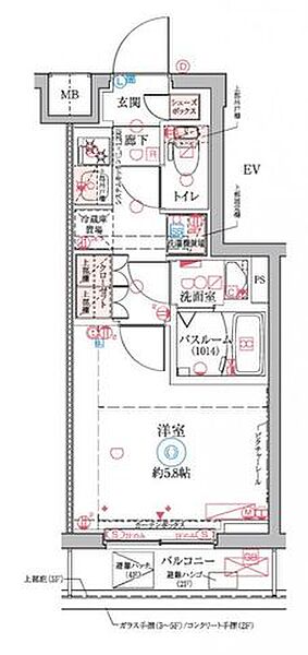 クレヴィスタ横浜大口 508｜神奈川県横浜市神奈川区大口仲町(賃貸マンション1K・5階・20.82㎡)の写真 その2