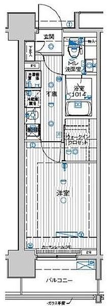 ル・リオン豊洲ウォーターフロント 704｜東京都江東区東雲１丁目(賃貸マンション1K・7階・24.50㎡)の写真 その2