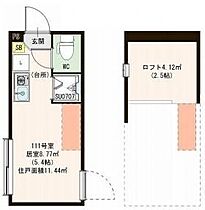 ハーモニーテラス豊島V 111 ｜ 東京都北区豊島８丁目2-19（賃貸アパート1R・1階・11.44㎡） その2