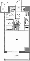 パティーナ川崎南 206 2階1Kの間取り