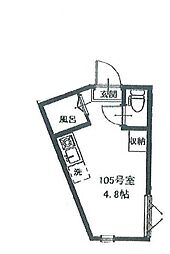 間取図画像 ワンルーム