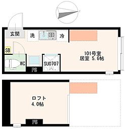 間取図画像 ワンルーム