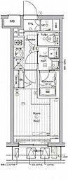 THEPREMIUMCUBEGOSAKI 1Kの間取図画像
