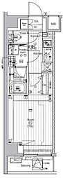 THEPREMIUMCUBEGSHIOMI 1Kの間取図画像