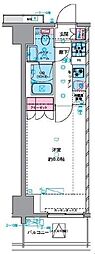 ジェノヴィア四谷三丁目グリーンヴェール 1DKの間取図画像
