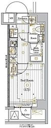 MAXIV川口青木 1Kの間取図画像