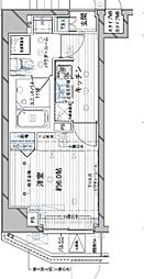 メインステージ大森北2 1Kの間取図画像