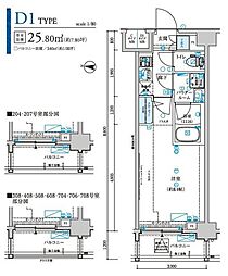 メインステージ森下駅前 1Kの間取図画像
